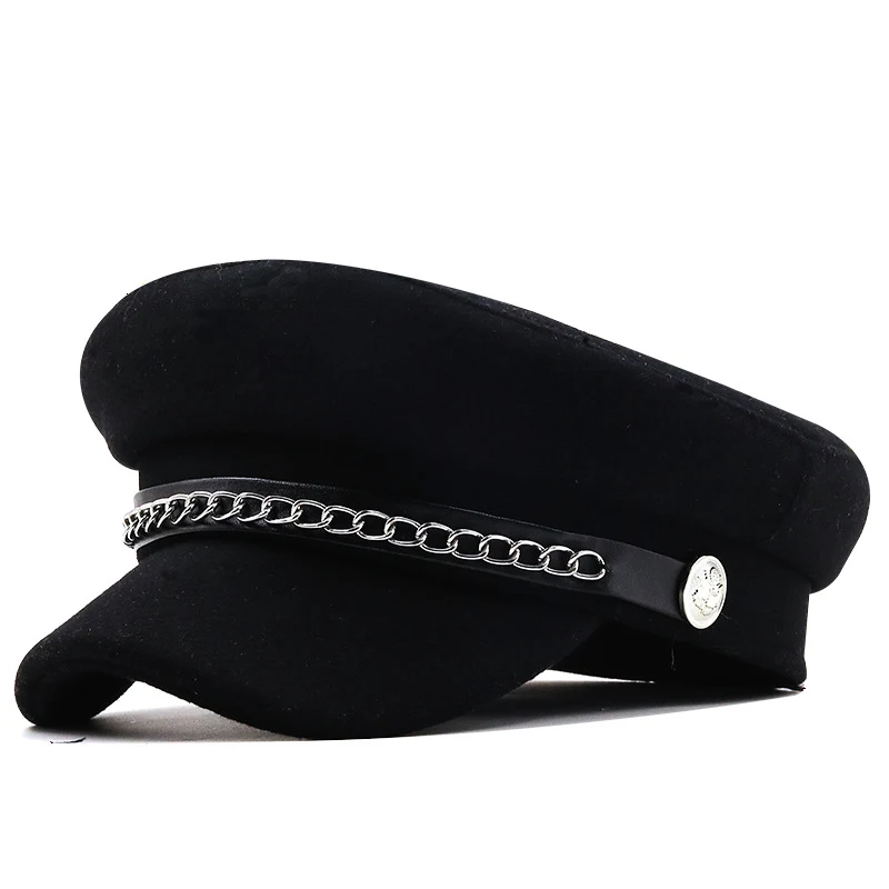 Title 1, Street Versatile Chain Military Hat Fashion