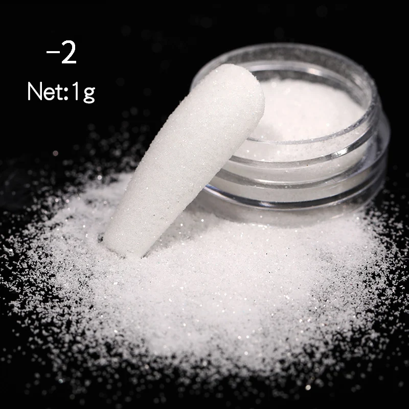 Title 3, DIY Nail Powder Magic Color Shimmering Woolen G...