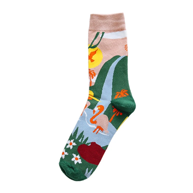 Title 5, Occident Fashion Colorful Print Socks Women