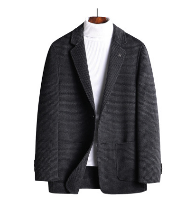 Title 3, Mens Autumn Winter Simple Double-Sided Woolen ...