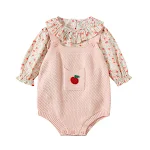Zweiteiliger Baby-Jumpsuit aus Wolle mit Hemdchen. Kuschelig warm, atmungsaktiv und perfekt für optimalen Komfort und Bewegungsfreiheit. — foto 3