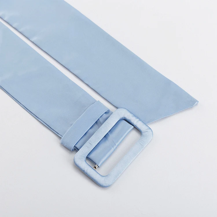 Title 18, Long Sleeve Belt Pleated Dress