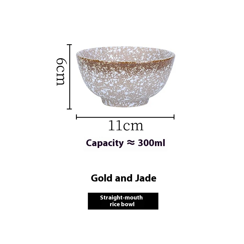 Vintage Ceramic Underglaze Household Rice Bowl, designed for stylish individual servings. Enjoy your favorite rice dishe — photo 5