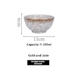 Vintage Ceramic Underglaze Household Rice Bowl, designed for stylish individual servings. Enjoy your favorite rice dishe — photo 5