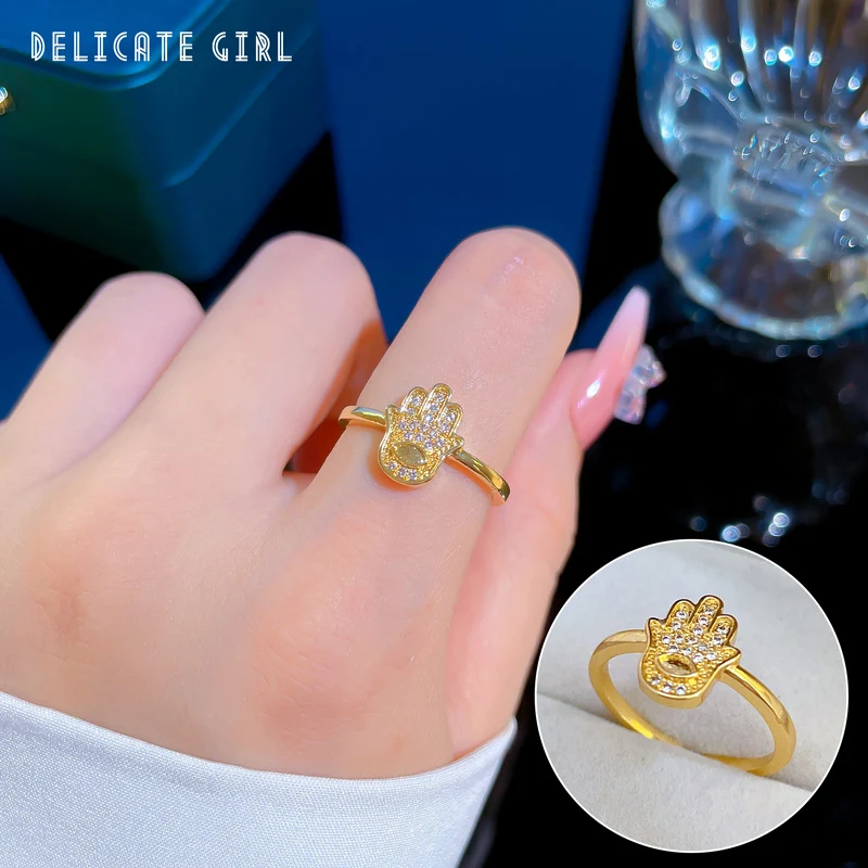 Anel Super de Zircônia Elegante Feminino de Alta Qualidade, Ajustável e Aberto. Joia sofisticada e charmosa para mulheres. — foto 37