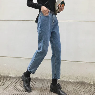 Look thin high waist straight broek, enkellengte, voor een slanker silhouet, comfortabel en stijlvol, perfecte pasvorm. — foto 3