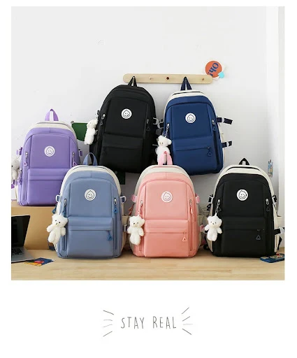 Title 19, Leisure Student Backpack Five Piece Set
