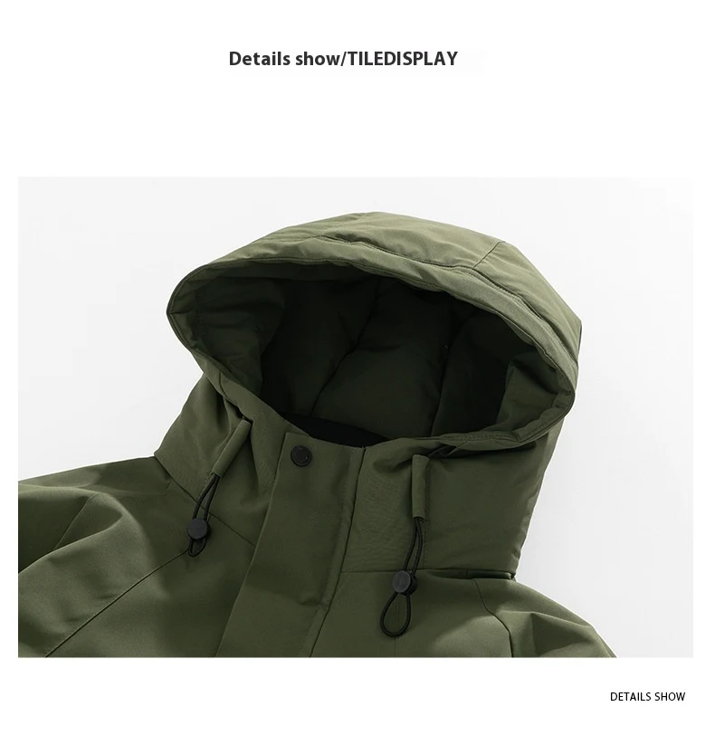 Title 8, Fashion Hooded Couple Jacket Warm Coat. Stay co...