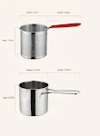 Panela de fritura funda doméstica em aço inoxidável 304 para fogão a gás, frituras perfeitas e deliciosas, durável e fácil de usar. — foto 3