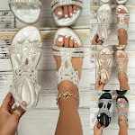 Sandalias casuales bohemias de mujer con pedrería y flores, perfectas para el día a día. Comodidad y estilo únicos para tus pies. — foto 15