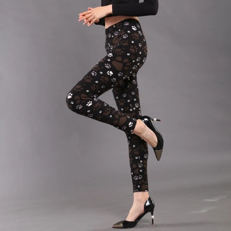 Pantalones Nine-point elásticos para mujer con pies pequeños, ajustados y cómodos, ideales para estirar y lucir una figura estilizada. — foto 3