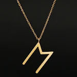 Pingente de aço inoxidável dourado com 24 Runas Personalizadas da Série Viking Culture, um acessório elegante e significativo. — foto 1