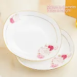 Square deep plate painted in g
