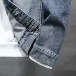 Casaco Jeans Masculino Trendy Solto Plus Size. Conforto e estilo para o dia a dia, perfeito para um visual moderno e despojado. — foto 4