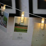 LED Photo Wall Clip Light String, perfect for displaying photos and memories. Decorate any room with warm, inviting ligh — photo 6