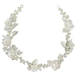 Bandeau de fleurs de mariée européen et américain. Accessoire idéal pour les mariages, ajoute une touche florale et élégante à votre coiffure. — photo 3
