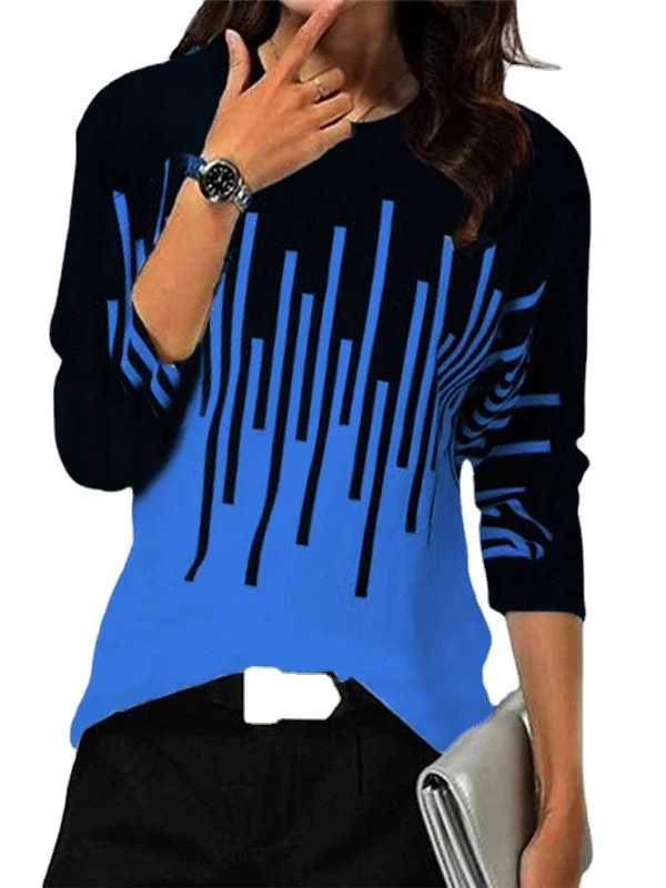 Title 6, Damesmode casual T-shirt met lange mouwen en print