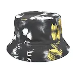 Fashion Print Double-sided Sun Hat for Men and Women, provides sun protection and style, perfect for beach, travel, and — photo 6