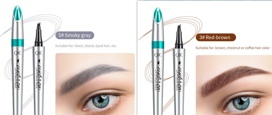 Four Prong Liquid Eyebrow Pencil Waterproof and Sweat Proof Makeup. Long lasting color and defined eyebrows. Perfect for — photo 3
