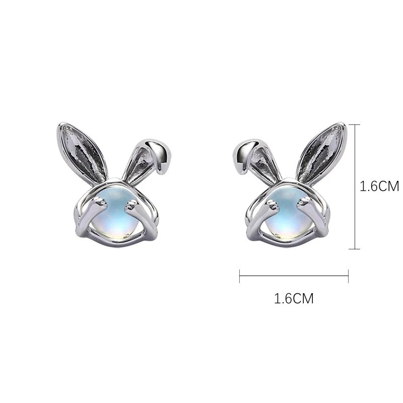 Brincos originais de moonstone, luxuosos, suaves e retrô, estilo frosty, adicionando elegância e brilho ao seu visual com charme. — foto 3