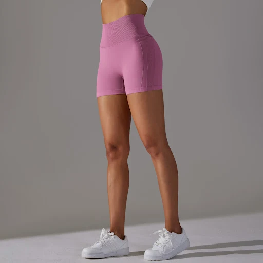 Title 17, Seamless High Waist Yoga Shorts, Tight Belly Tr...