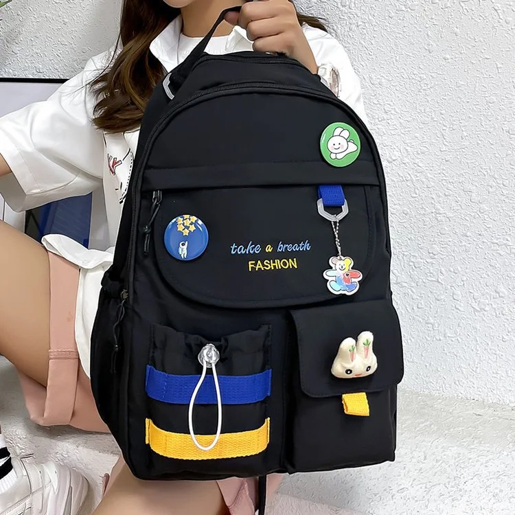 Mochila Escolar Grande e Fofa para Alunas do Ensino Fundamental Espaço Amplo e Design Atraente para Adolescentes Praticidade e Estilo — foto 8