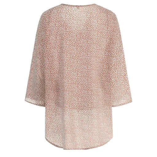 Title 33, Top da donna in chiffon floreale con maniche a ...