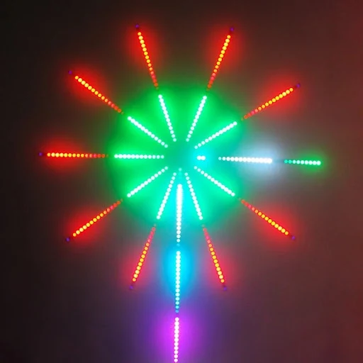 Title 8, LED Voice-controlled Light Wave Drum Fireworks ...
