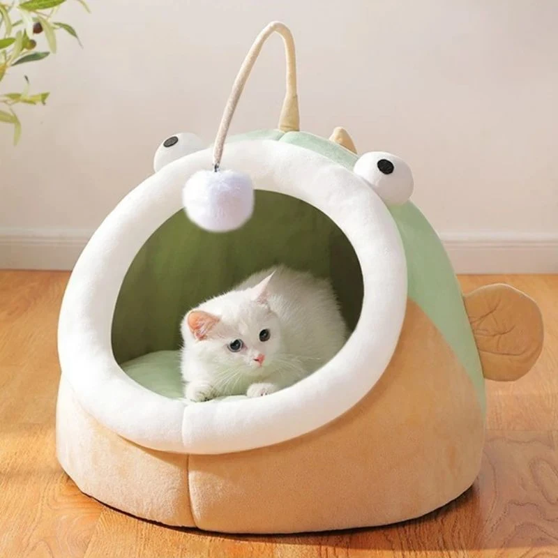 Title 5, Multifunctional Winter Cat Nest Lantern Fish Ca...