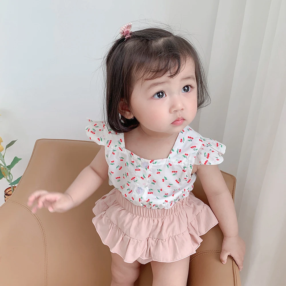 Sommer Baby Mädchen Floral Sling Weste Koreanischer Stil Ärmellos Locker Top Western Style Kleidung. Ideal für heiße Tage. — foto 5