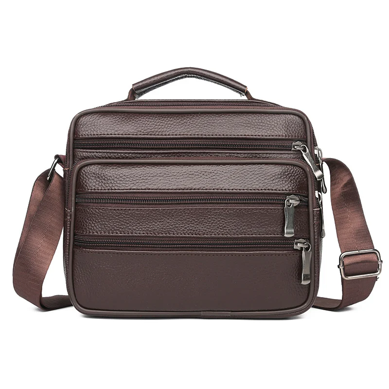 Herren Crossbody Umhängetasche Leder Casual Rucksack | Ideal für Alltag & Freizeit, bietet Komfort und Stauraum für Ihre Essentials. — foto 5