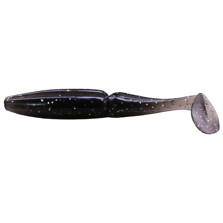 Esca morbida T-tail bicolore con scanalatura per amo. Un'esca irresistibile per la pesca, cattura più pesci con facilità. — foto 2