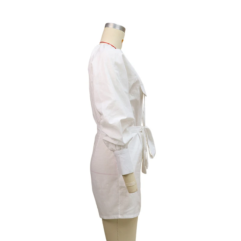 Title 9, Macacão solto de algodão e linho, moda europeia...
