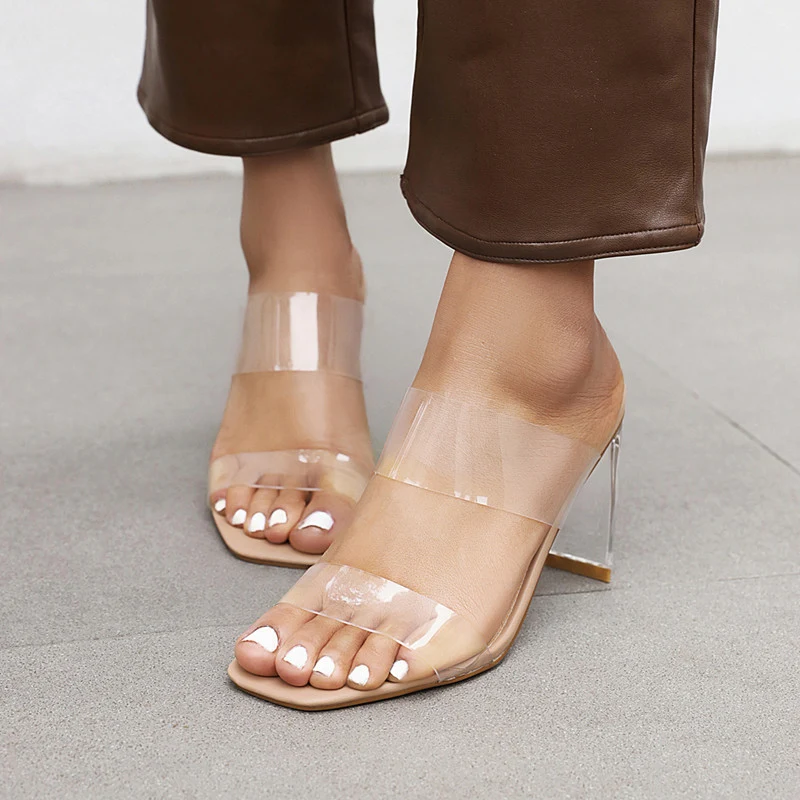 New Women's Transparent Crystal High Heel Sandals, stylish and sexy shoes perfect for parties and special occasions. — photo 2