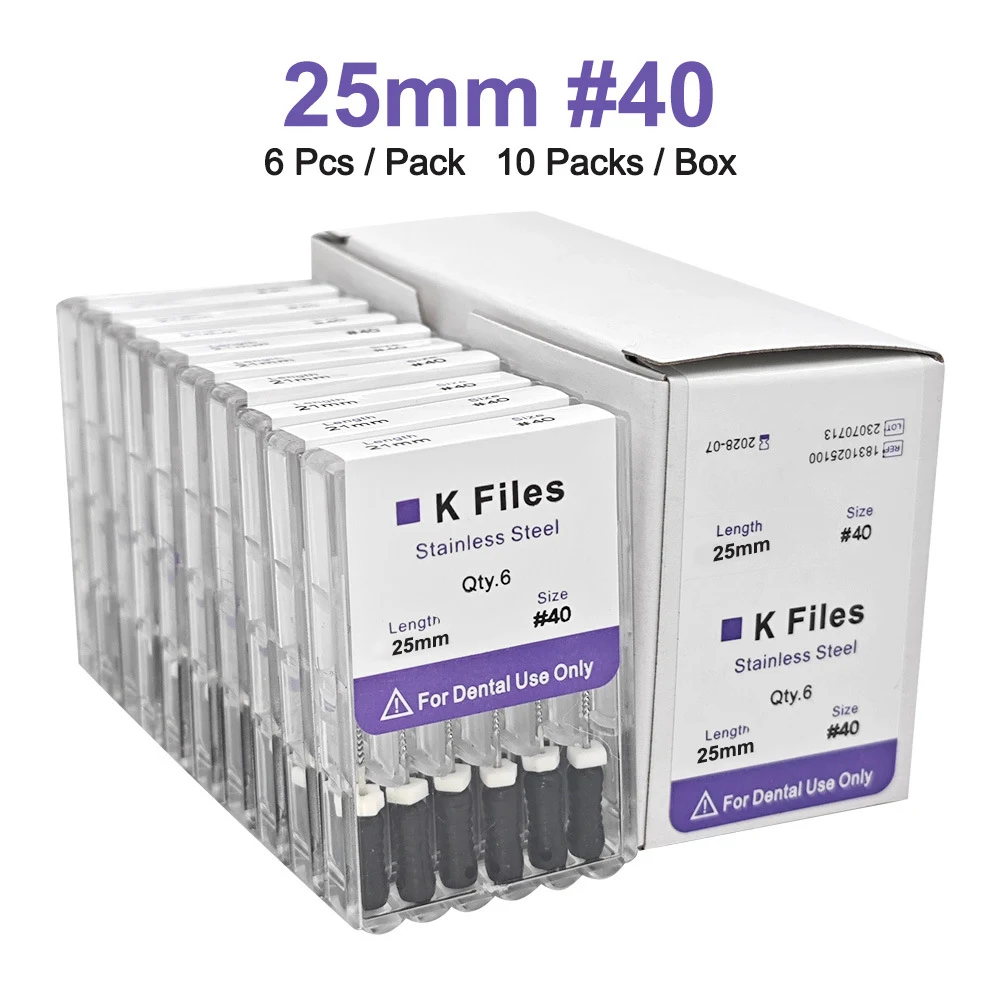 Oral Dental Root Canal Repair Needle K File Ten Pack Precision Endodontic Instrument for Efficient Root Canal Treatment — photo 3