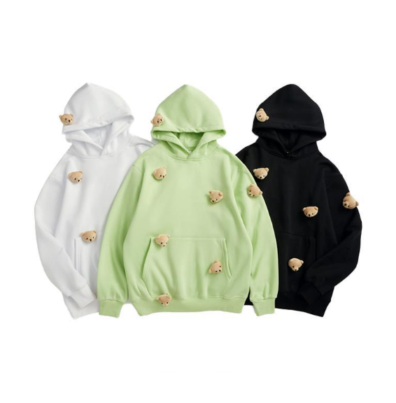 Men's three-dimensional bear loose sweater. Comfortable, stylish, and perfect for casual wear. Soft, warm, and ideal for — photo 1