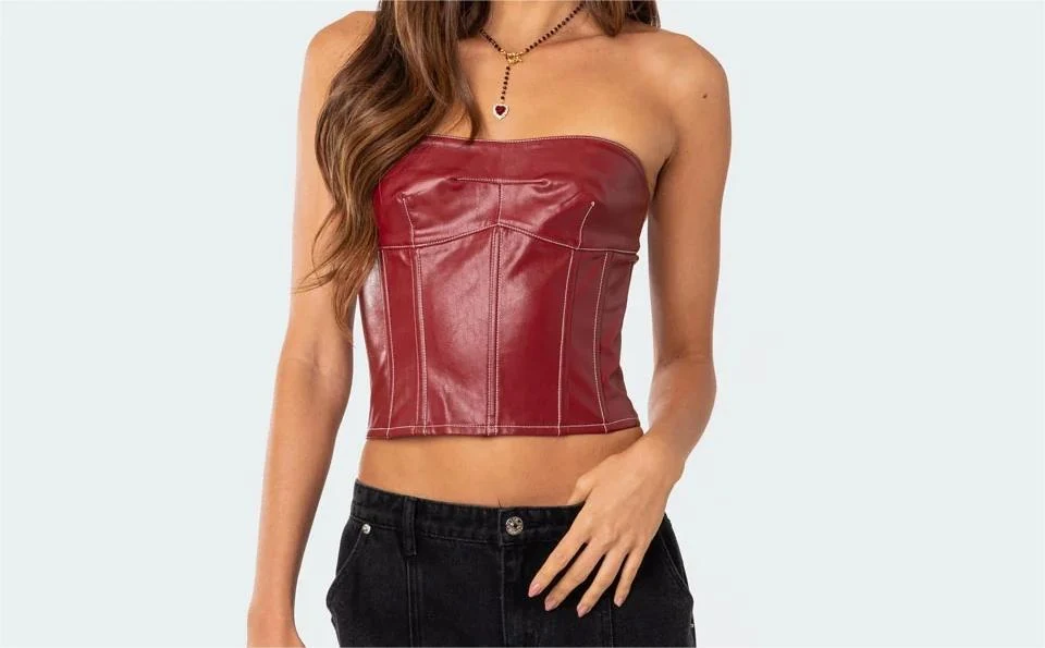 Title 2, Womens Personality Bandage Tube Top Vest