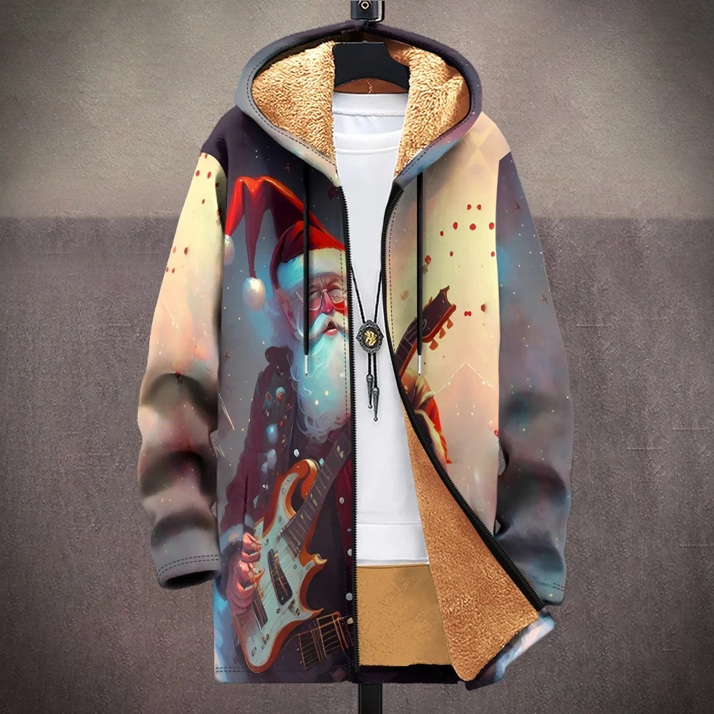 Casaco Multicolor com Zíper, Capuz e Forro Espesso para Inverno. Conforto e Proteção contra o Frio. Ideal para um Inverno Quente e Aconchegante. — foto 11