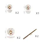 Twoperson food set