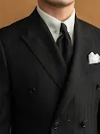 Terno Masculino Preto Listrado Cruzado Versátil, Elegância e Sofisticação para Eventos Formais e Profissionais. — foto 5