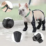 Adjustable Dog Boots Dog Shoes Waterproof Pet Breathable Shoes French Bulldog Suspender Boots Pet Dogs Outdoor Walking S — photo 2