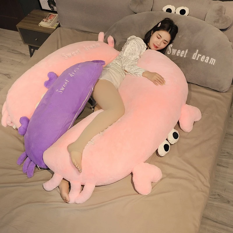 Title 3, Cute semicircular crab bedside pillow plush toy...
