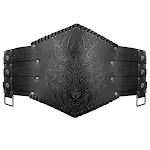 Black Wolf Head S00124