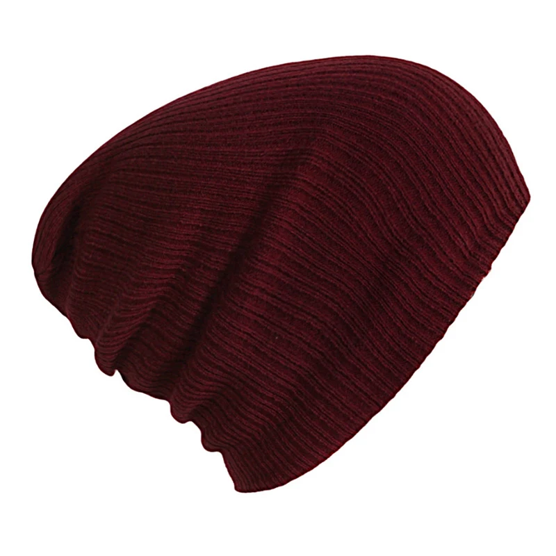 Title 4, Solid Color Striped Woolen Hat Stay warm and st...