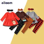 AliExpress Pagliaccetto Neonata con Lettere Set 4 pezzi Stile Europeo Americano Onesie per Bambine Comodo ed Elegante — foto 13