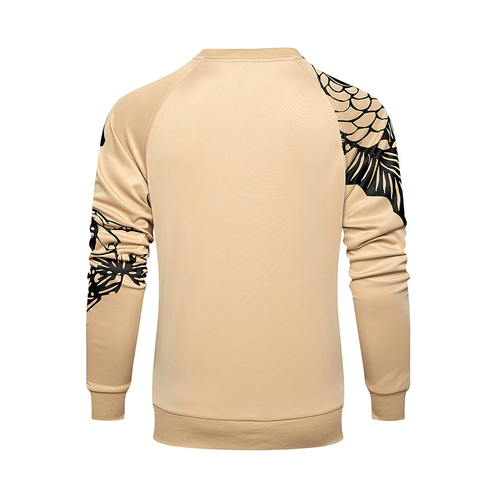 Title 3, Oversized Casual Loose Mens Printed Sweater, u...