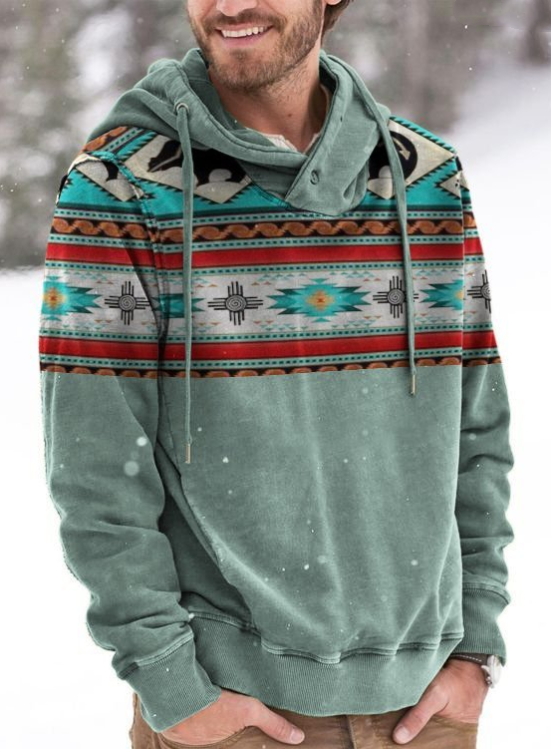 Moletom 3D com capuz casual masculino, ideal para uso diário. Conforto e estilo em um só produto. Perfeito para um visual moderno e descontraído. — foto 3