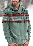 Moletom 3D com capuz casual masculino, ideal para uso diário. Conforto e estilo em um só produto. Perfeito para um visual moderno e descontraído. — foto 3