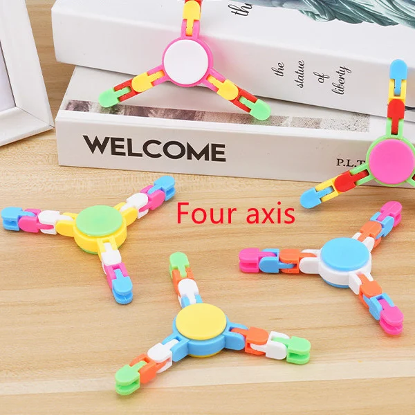 Giratório Mecânico de Dedo com Corrente 6 Eixos Junção Variável Alívio de Estresse, Foco e Coordenação, Brinquedo Sensorial Adulto — foto 8