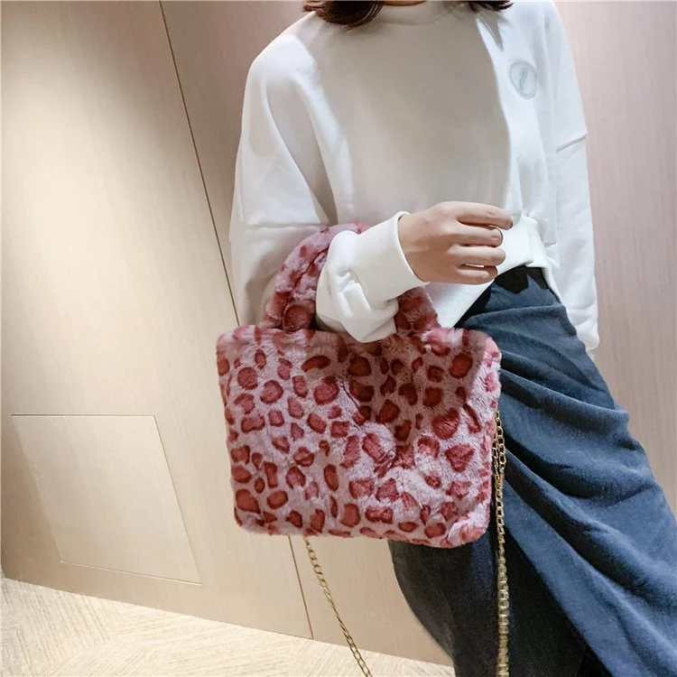 Luipaard tote ketting schouder crossbody tas — foto 5